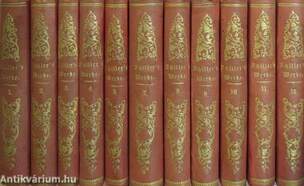 "11 kötet a Schillers Werke sorozatból (nem teljes sorozat)" (gótbetűs)