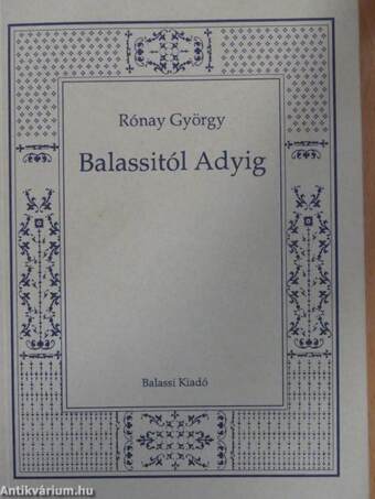 Balassitól Adyig