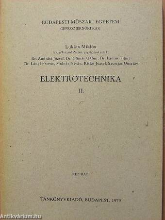 Elektrotechnika II.