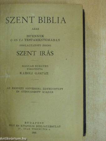 Szent Biblia