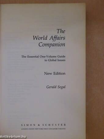 The World of Affairs Companion