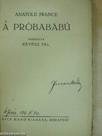 A próbabábú