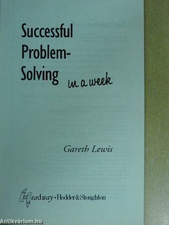 Successful Problem-Solving in a week