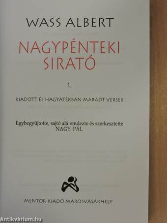 Nagypénteki sirató 1-2.