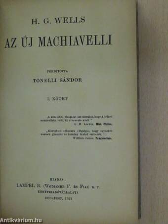 Az új Machiavelli I-II.