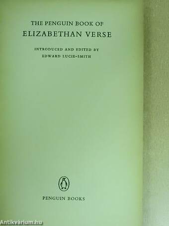 The Penguin Book of Elizabethan Verse