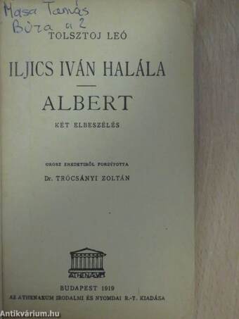 Iljics Iván halála/Albert