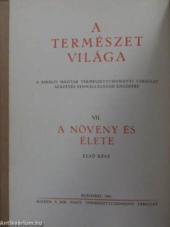 A növény és élete I. (töredék)