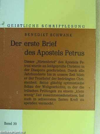 Der erste Brief des Apostels Petrus