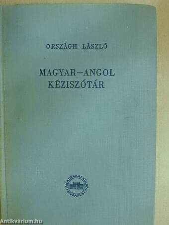 Magyar-angol kéziszótár