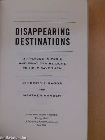 Disappearing Destinations