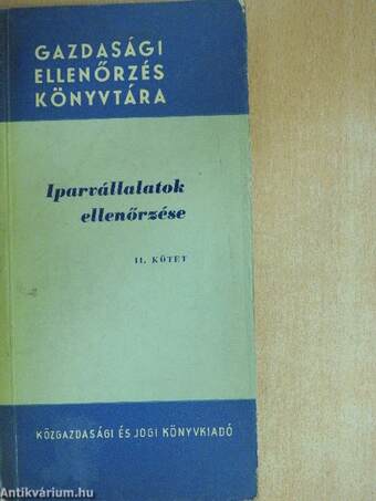 Iparvállalatok ellenőrzése II.(töredék)