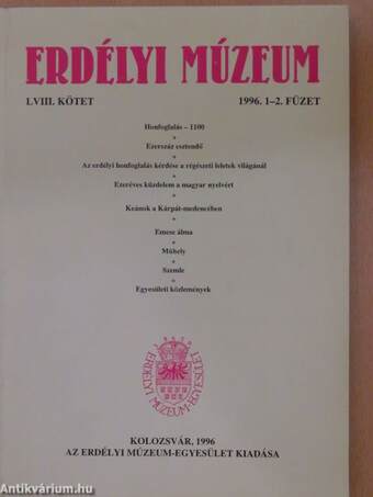 Erdélyi Múzeum 1996/1-2.