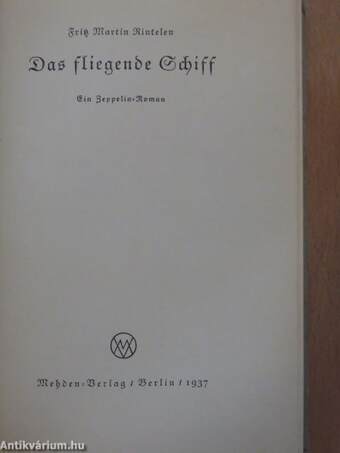 Das fliegende Schiff (gótbetűs)