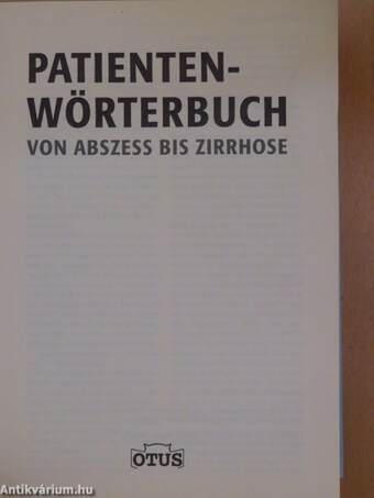 Patienten-Wörterbuch