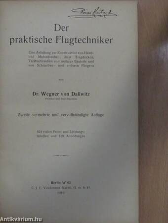 Der praktische Flugtechniker