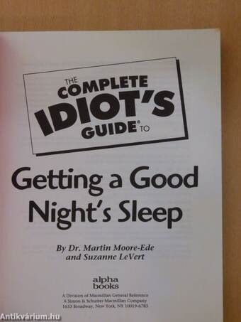 The Complete Idiot's Guide to Getting a Good Night's Sleep