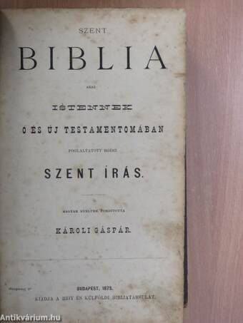 Szent Biblia