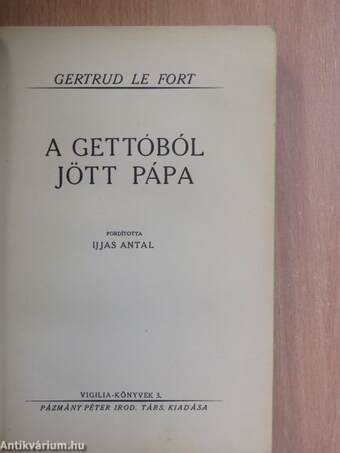 A gettóból jött pápa