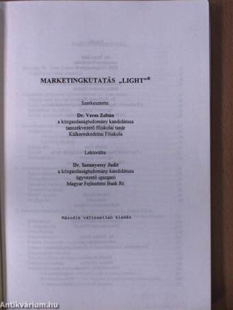 Marketingkutatás "Light"