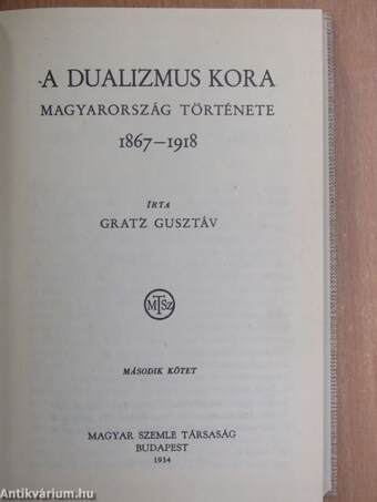 A dualizmus kora II. (töredék)