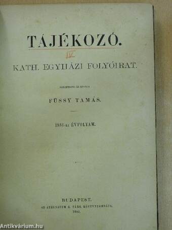 Tájékozó 1881.