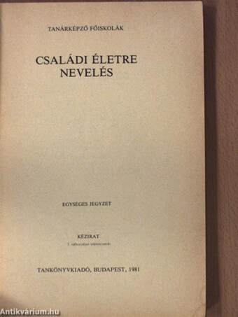 Családi életre nevelés