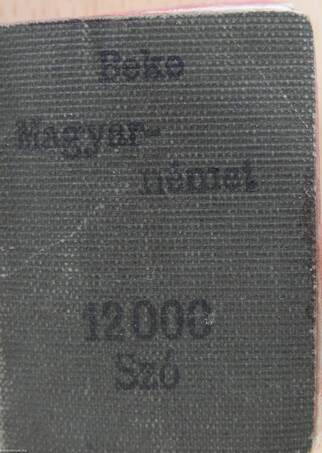 Magyar-német szótár (minikönyv)