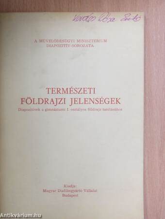 Természeti földrajzi jelenségek