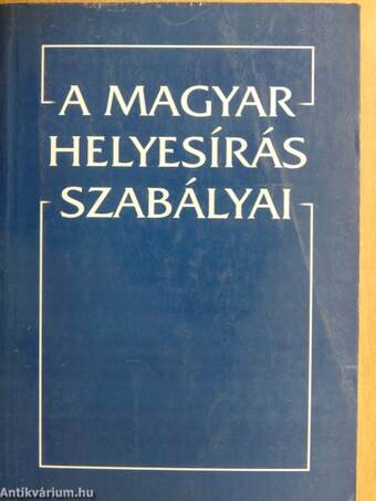 A magyar helyesírás szabályai