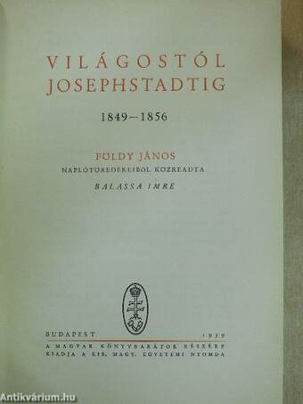 Világostól Josephstadtig 1849-1856