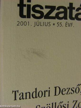 Tiszatáj 2001. július