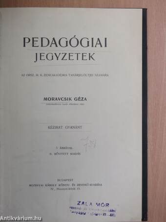 Pedagógiai jegyzetek