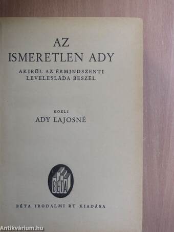 Az ismeretlen Ady