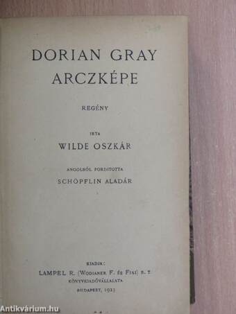 Dorian Gray arczképe