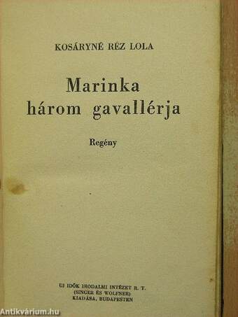 Marinka három gavallérja