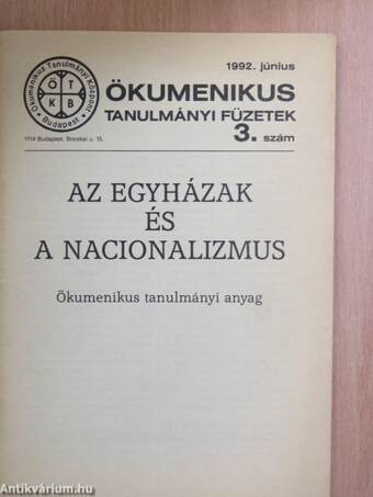 Az egyházak és a nacionalizmus