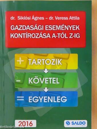 Gazdasági események kontírozása A-tól Z-ig