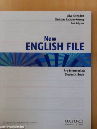 New English File - Pre-intermediate - Student's Book