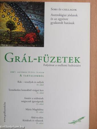 Grál-füzetek 2007. október