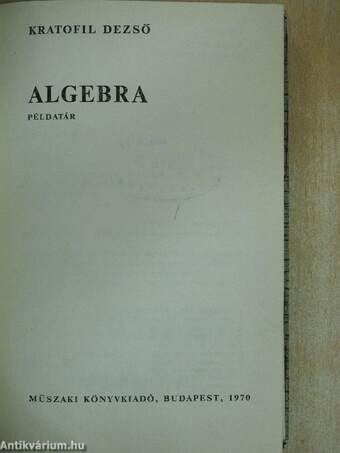 Algebra