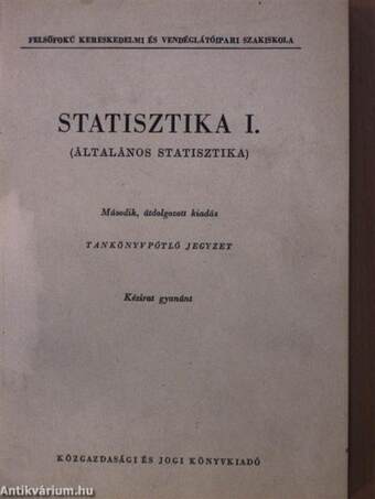 Statisztika I.