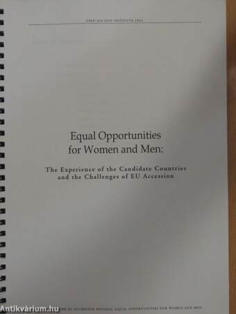 Equal Opportunities for Women and Men