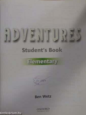 Adventures - Elementary - Student's Book