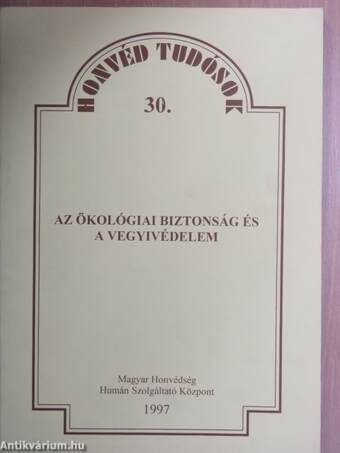 Az ökológiai biztonság és a vegyivédelem