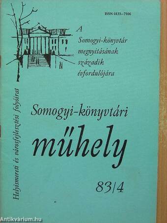 Somogyi-könyvtári műhely 83/4