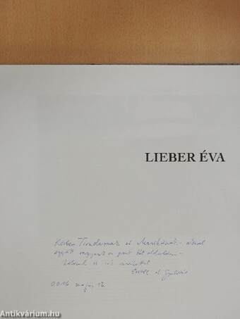 Lieber Éva (dedikált példány)