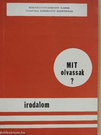 Mit olvassak? - Irodalom (dedikált példány)