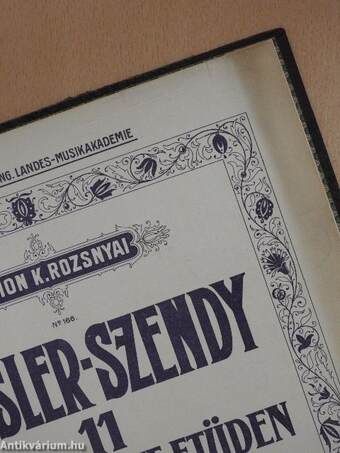 25 Klavier-Etüden von Adolf Jensen II./11 Ausgewählte Etüden I./60 válogatott tanulmány III./Fantasie/Balladen I.