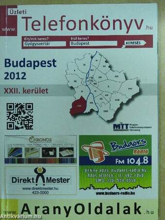 Üzleti telefonkönyv - Budapest XXII. kerület 2012